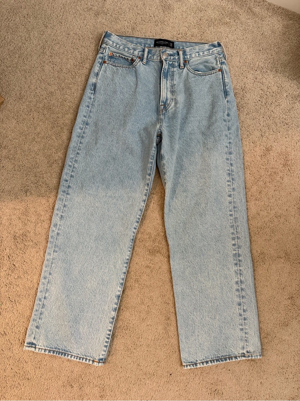 Abercrombie & Fitch Light Blue Straight Jeans